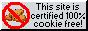 no cookies in use button